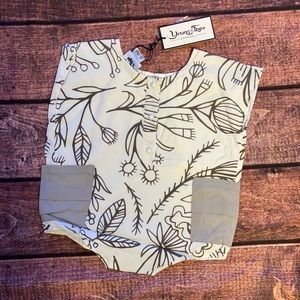 Young & Free Loose Fit Floral Romper - Grey